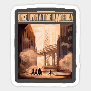 Once Upon a Time in America Illustration Sticker